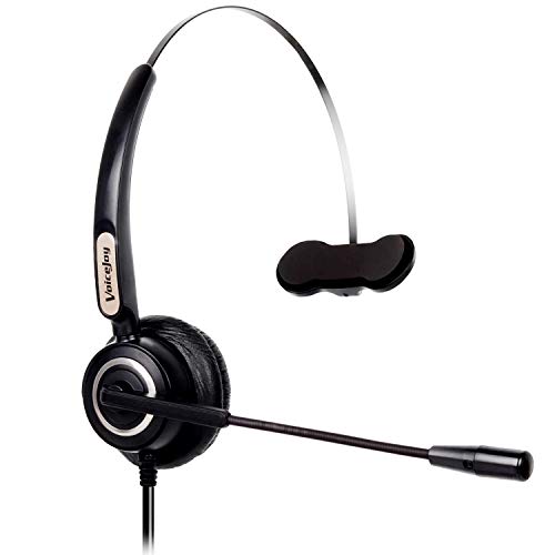 Office Monaural Headset with Microphne RJ9 Plug for Cisco IP Phones 794X 796X 797X 69XX Series and 8811,8841,8851,8861,8941,8945,8961,9951,9971 etc
