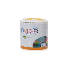 Load image into Gallery viewer, Memorex 32020034420 16X DVD-R (100 PK), 100 pack DVD-R Tote
