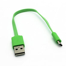 Load image into Gallery viewer, BLU R1 HD Compatible Green Short Flat USB Micro Cable Charging Data Transfer Cord
