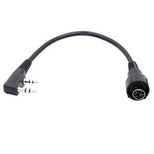 Load image into Gallery viewer, Tenq MINI DIN Plug 6pin Connect Throat Vibration MIC with Lock for KENWOOD TH-K2E TH-K2ET TH-K4 TH-K4AT HYT TC-268 TC-268S TC-270 Linton LT-2288 LT-3288 LT-6288 Radio
