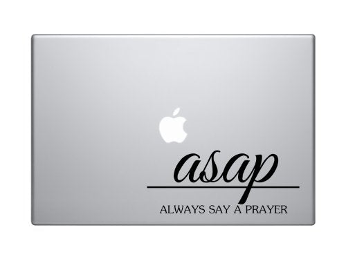 ASAP - always say a prayer Macbook Symbol Keypad Iphone Ipad Decal Skin Sticker Laptop