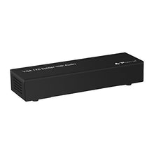 Load image into Gallery viewer, Portta 8 Port 1x8 VGA Splitter with 3.5mm Stereo Audio Support Bandwidth 500MHz 1080p
