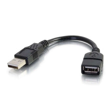 Load image into Gallery viewer, C2 G/Cables To Go 52119 Usb Extension Cable   Usb 2.0 A Male To A Female Extension Cable, Black (6 In
