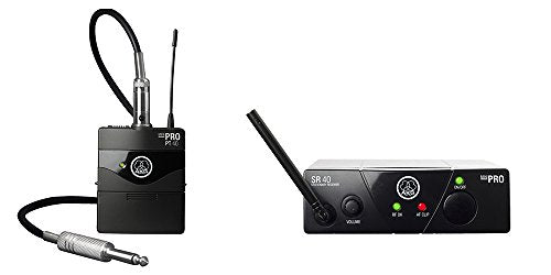 AKG Pro Audio WMS40MINI Wireless Microphone System, Instrumental Set Band US25A, with SR40 Receiver and PT40 Mini Pocket Transmitter