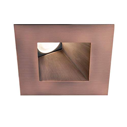 WAC Lighting HR-3LED-T518N-C-BN Tesla - 3-Inch Square Wall Wash Trim, Brushed Nickel Finish