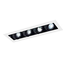 Load image into Gallery viewer, JESCO Lighting MMGGU1050-4WB 4-Light Line Voltage New Construction Modulinear Directional Recessed Lighting Fixture
