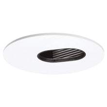 Load image into Gallery viewer, Halo Recessed 3006WHBB 3-Inch 35-Degree Adjustable Slot Aperture White Trim with Black Baffle
