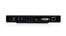 Load image into Gallery viewer, IOGEAR GUD300 USB 3.0 Universal Docking Station - for Notebook/Desktop PC - USB - 6 x USB Ports - 4 x USB 2.0 - 2 x USB 3.0 - Network (RJ-45) - HDMI - DVI - Microphone - Wired
