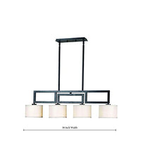 Load image into Gallery viewer, Kenroy Home 10064ORB Endicott 4 Island Light, 56 Inch Height, 38 Inch Width, 17.5 Inch Ext, Blackened Oil Rubbed Bronze

