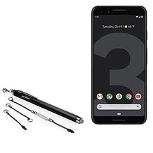 Load image into Gallery viewer, Stylus Pen for Google Pixel 3 (Stylus Pen by BoxWave) - EverTouch Capacitive Stylus, Fiber Tip Capacitive Stylus Pen for Google Pixel 3 - Jet Black
