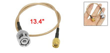 Load image into Gallery viewer, uxcell 13.4 Inch SMA Male to BNC Male Antenna Coax Pigtail Cable
