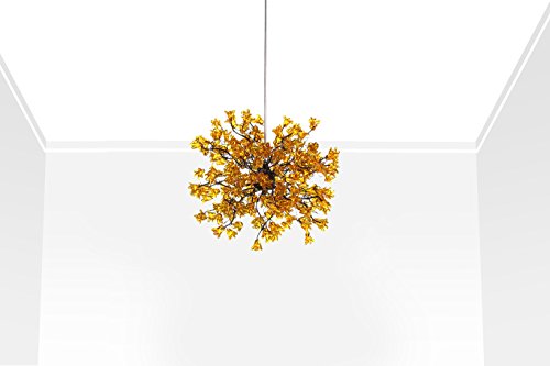 Pendant Lights - Yellow Flowers - Lamp Shade - Handmade Hanging Lights - Ceiling Lights for Hall, Home & Kitchen - Light Fixtures