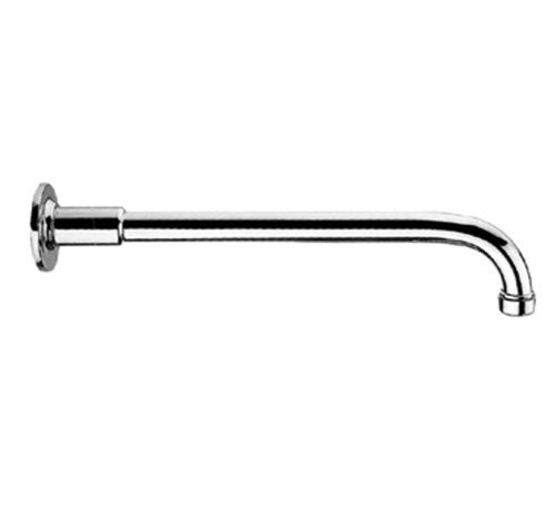 Whitehaus WHSA350-1-BN Showerhaus Solid Brass One-Piece Shower Arm with Decorative Faux Sleeve, 14-Inch, Brushed Nickel