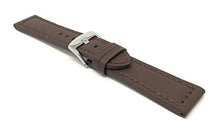 Load image into Gallery viewer, 22mm Brown Smartwatch Band Strap fits Motorola 360 (46mm Case), S3 Classic &amp; Many More, Leather, Racer with Stitching
