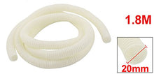 Load image into Gallery viewer, uxcell 1.8 M 17 x 20 mm PVC Flexible Corrugated Conduit Tube for Garden,Office White
