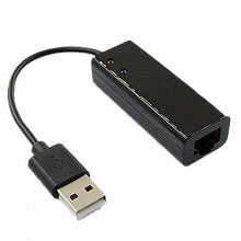 Load image into Gallery viewer, FASEN USB 2.0 to RJ45 10/100Mbps Ethernet Network Adapter Support Win 7/Mac OS , Black
