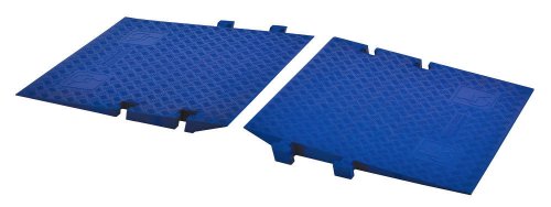 Cross-Guard CPRP-3GD-DO-BLU Polyurethane ADA Compliant Ramp for Guard Dog 3 Channel Drop Over Heavy Duty Cable Protectors, Blue , 36