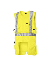 Load image into Gallery viewer, Blaklader Yellow Size XXXL Hi-Vis Utility Vest for Carpentry Construction
