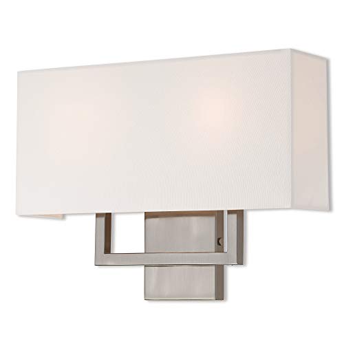 Livex Lighting 50991-91 Pierson Brushed Nickel 2 Light Ada Wall Sconce, Medium