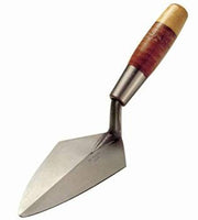 Kraft Tool RO50L W. Rose Brick Weight Large Tang Pointing Specialty Trowel with Leather Handle, 7-Inch