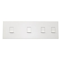 Load image into Gallery viewer, Lutron Four Gang Faceplate Slide Wall Plate Nova T NT-LLSS-NFB-WH White
