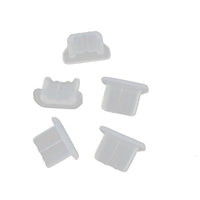 Aexit 5Pcs Clear Cord Management Debris Plastic Cover for Digital Cable Sleeves Product Micro-USB