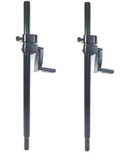 Load image into Gallery viewer, One (1) Pair LASE 101 Speaker Sub Pole Mount Crank System with folding hand crank.
