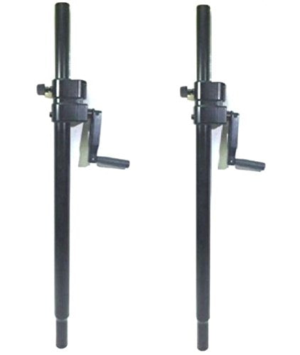 One (1) Pair LASE 101 Speaker Sub Pole Mount Crank System with folding hand crank.