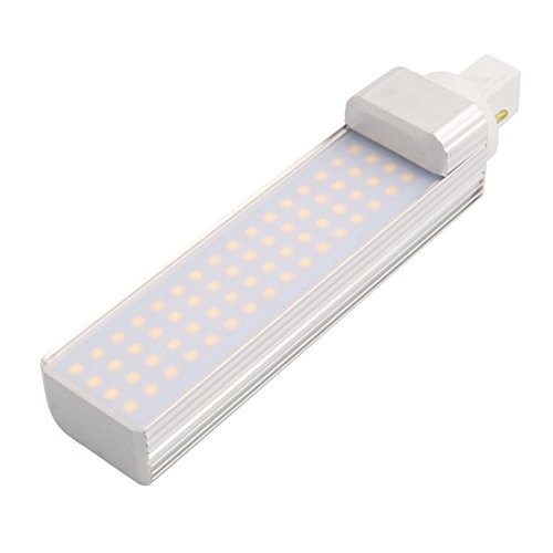 Aexit AC85-265V 13W Lighting fixtures and controls G24 4000K 64LED Horizontal 2P Connection Light Tube Milky White Cover