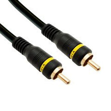 Load image into Gallery viewer, QUALCONNECT Composite Video Cable, RCA Male, Gold-Plated Connectors, 25 ft
