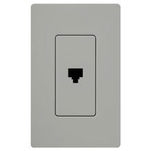 Load image into Gallery viewer, Lutron CA-PJH-GR Claro Accessories Telephone Jack 6 Conductor Gray Gray
