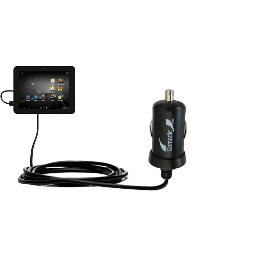 Gomadic Intelligent Compact Car / Auto DC Charger suitable for the D2 D2-721G - 2A / 10W power at half the size. Uses Gomadic TipExchange Technology