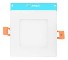 Load image into Gallery viewer, Westgate Lighting 9W 4 Inch Ultra Slim Square Shaped LED Retrofit Recessed Lighting Downlight - Dimmable LED Ceiling Light Fixture for Home Office - No Housing Required (8 Pack 3000K Warm White)
