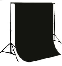 Load image into Gallery viewer, ePhoto 10 x 12 Black Muslin Background Backdrop Stand Kit with 4 Softbox Video Photography Lighting Kit H9004S41012B
