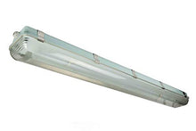 Load image into Gallery viewer, Vapor Proof LED 4 Foot Light Fixture for Outdoor Applications - NO Lamps - 6ft Cord w/Plug
