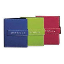 Load image into Gallery viewer, Pioneer Expressions Series Bound Mini Photo Album, Random Designer Style Color Covers with Magnetic Closure Strap, Holds 200 4x6&quot; Photos, 2 Per Page.
