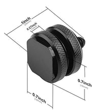 Load image into Gallery viewer, Camera Hot Shoe Mount to 1/4&quot;-20 Tripod Screw Adapter Flash Shoe Mount for DSLR Camera Rig (Pack of 2)
