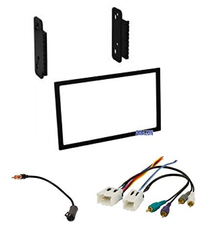 Stereo Dash Kit, Wire Harness, and Antenna Adapter for installing a new Double Din Radio for some Nissan 200sx, Altima, Frontier, Maxima, Sentra, Xterra w/Bose Amp