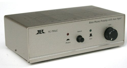 TCC TC-753LC SILVER Phono Preamp w/Level Control and AUX Input