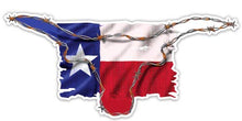 Load image into Gallery viewer, GT Graphics Texas Flag Barbwire Longhorn - 3&quot; Vinyl Sticker - for Car Laptop I-Pad Phone Helmet Hard Hat - Waterproof Decal
