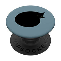 Cute Sleepy Black Kitty Cat PopSockets PopGrip: Swappable Grip for Phones & Tablets
