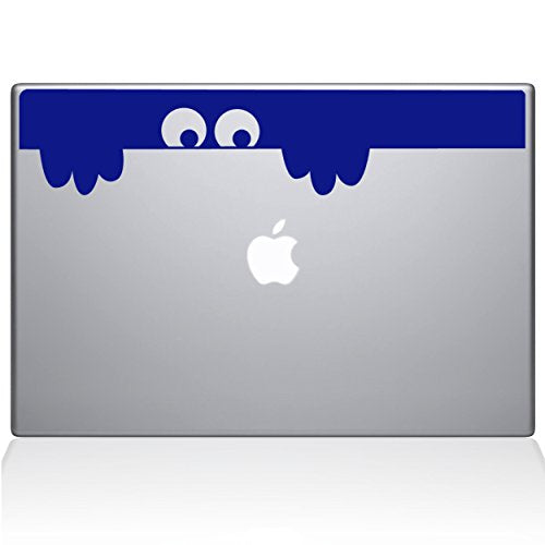 The Decal Guru Peek-a-Boo Monster MacBook Decal Vinyl Sticker - 15
