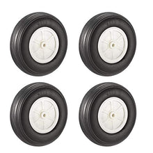 Load image into Gallery viewer, uxcell 100mm RC Model Plane Aircraft PU Tire Wheel 4pcs

