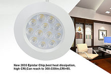 Load image into Gallery viewer, Xking K0784-8PCS(White Shell) Dimmable Recessed LED Lighting Downlight Spotlight kit Includes dimmer,12VDC,Total 24W(Set of 8pcs-Cool White)
