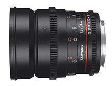 Load image into Gallery viewer, Samyang 24 mm T1.5 VDSLR II Manual Focus Video Lens for Canon DSLR Camera
