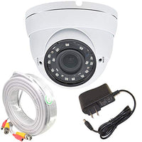 Evertech 1080p HD CCTV Security Camera with 100 Feet Video Power Cable and Power Adapter