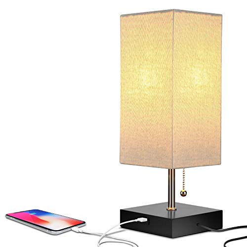 Brightech Grace Led Usb Bedside Table & Desk Lamp â?? Modern Lamp With Soft, Ambient Light, Unique L