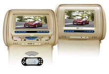 Load image into Gallery viewer, XO Vision GX7108D BGE 7&quot; Headrest Multimedia Monitors with Built-in DVD Player (Beige)
