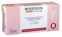 Medi-Pak Performance Plus Powder-Free Stretch Vinyl Exam Gloves - Ivory - Large, 100 Each/Box