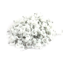 Load image into Gallery viewer, Aexit 500Pcs 10mm Cord Management Diameter Plastic Wall Insert Circle Cable Mount Nail Cable Straps Clips White
